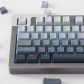 Gradient Grey 104+28 Full PBT Gradient Blue Dip-dye Keycaps Set Doubleshot Backlit OEM Profile for Cherry MX Mechanical Keyboard